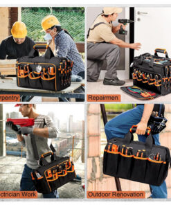 Elosung 17 Inch Tool Bag with 46 Pockets - Image 6