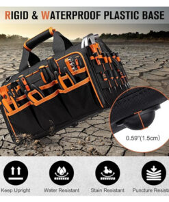 Elosung 17 Inch Tool Bag with 46 Pockets - Image 8