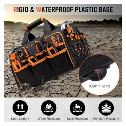 Elosung 17 Inch Tool Bag with 46 Pockets – image 8