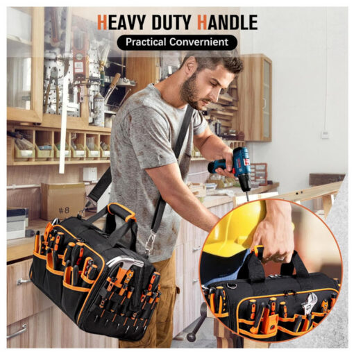 Elosung 17 Inch Tool Bag with 46 Pockets – image 9