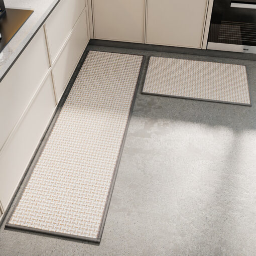 V888-ELOSUNG37066-202509221011-00.jpg Elosung Woven Kitchen Mat, Non-Slip Gray – image 1