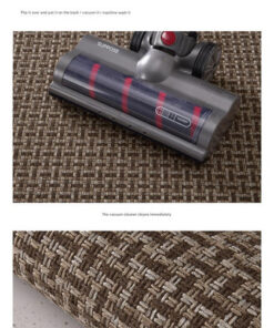 Elosung Woven Kitchen Mat, Dirt-Resistant Brown - Image 4
