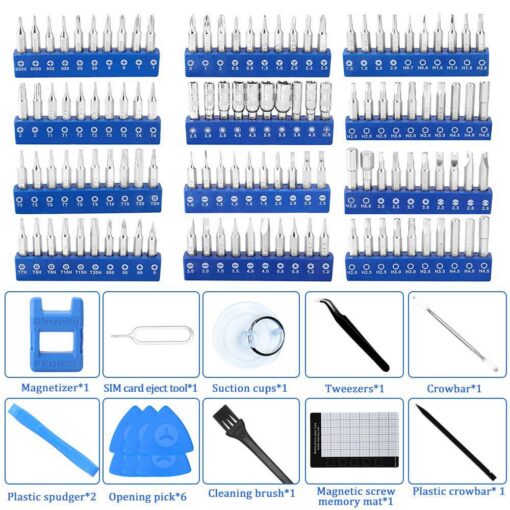 Elosung 140-in-1 Precision Screwdriver Kit in Blue – image 7