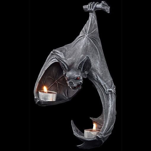 V888-ELOSUNG38414-202511140945-00.jpg Elosung Gothic Bat Tealight Holder with 2 Holders – image 1