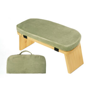 Elosung Meditation Stool with Padded Cushion – image 1