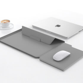 Elosung 3-in-1 Laptop Sleeve Stand Grey – image 1