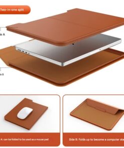Elosung 3-in-1 Laptop Sleeve Stand Grey - Image 5