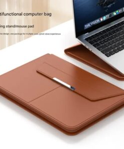Elosung 3-in-1 PU Leather Laptop Sleeve Stand - Image 3