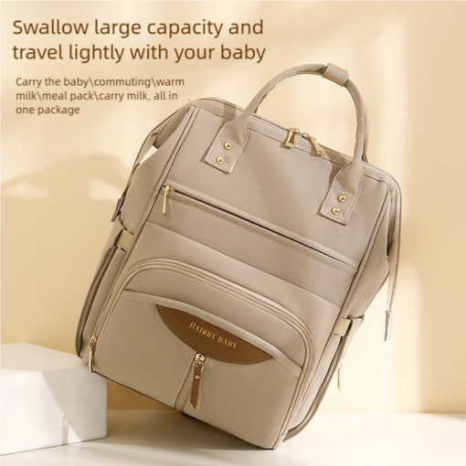 Elosung Diaper Bag Backpack with 6 Compartments – image 2