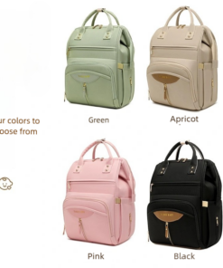 Elosung Diaper Bag Backpack with 6 Compartments - Image 3