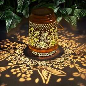 Elosung 2-Pack Solar Hummingbird Lanterns with Projection – image 1