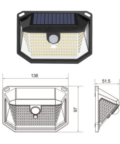 Elosung 2 Pack Solar Wall Lights with 178 LEDs - Image 1