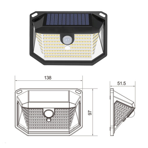 V888-ELOSUNG393678-202510281211-00.jpg Elosung 2 Pack Solar Wall Lights with 178 LEDs – image 1