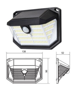 Elosung Solar Wall Lights 2-Pack, 230 LED - Image 1