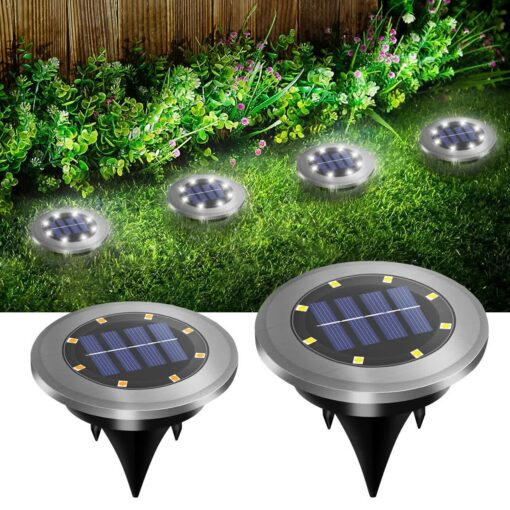 Elosung 4-Pack Solar LED In-Ground Lights, IP44 – image 2