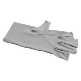 Elosung Grey UV Fingerless Cycling Gloves – image 1