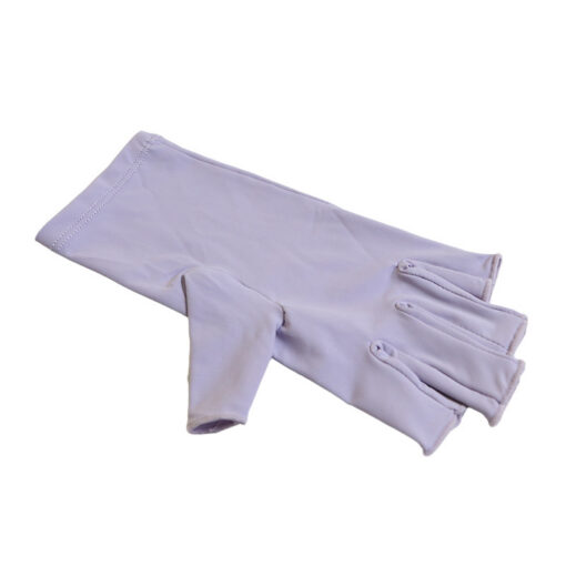 Elosung Purple UV Fingerless Gloves 5 Pairs – image 1