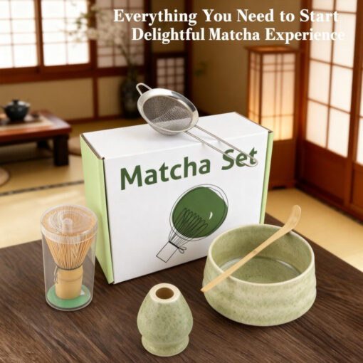 Elosung Matcha Tool Set with 100-Tine Whisk – image 4