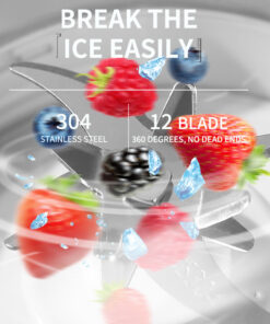 Elosung Portable Blender Bottle 420ml, 12-Blade - Image 4