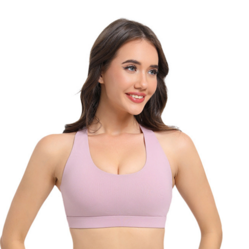 Elosung Pink Sports Bra 2-Pack with Cutout Back – image 1