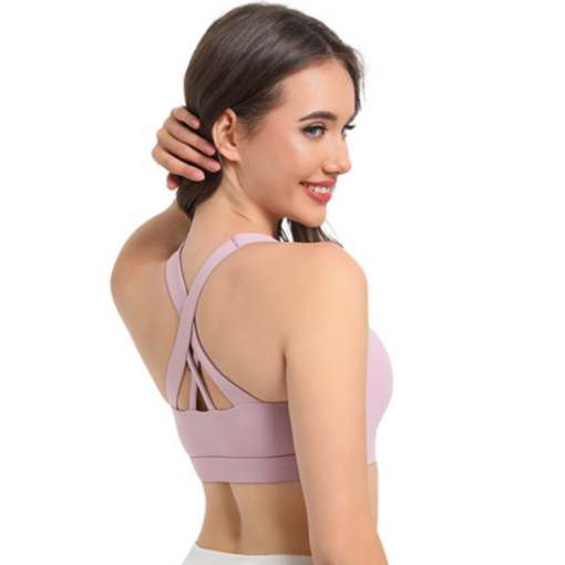 Elosung Pink Sports Bra 2-Pack with Cutout Back – image 2