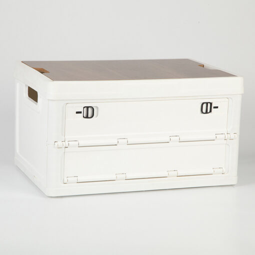 V888-ELOSUNG39954-202511251100-00.jpg Elosung Collapsible Storage Box with Wooden Lid – image 1