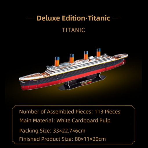 Elosung 3D Titanic Puzzle Model, 113 Pieces – image 2