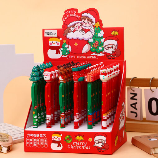V888-ELOSUNG40331-202511181525-00.jpg Elosung Christmas Retractable Gel Pens 0.5mm – image 1