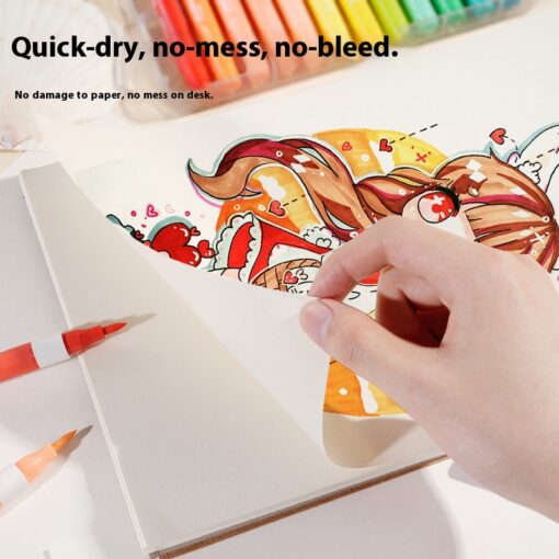 Elosung 60-Colour Washable Acrylic Markers – image 3