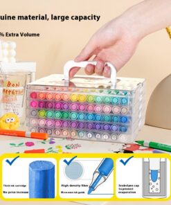 Elosung 60-Colour Washable Acrylic Markers - Image 4