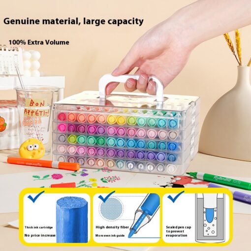 Elosung 60-Colour Washable Acrylic Markers – image 4