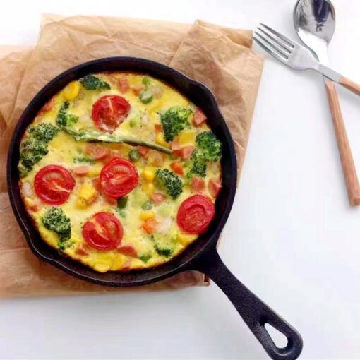Elosung Cast Iron Skillet Set, Heavy Duty – image 2