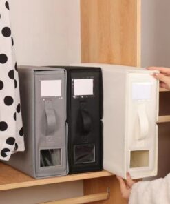 Grey Foldable Storage Box with Clear Window - Image 3