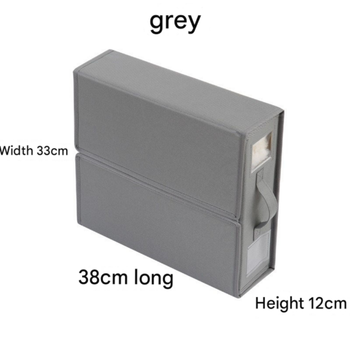 Grey Foldable Storage Box with Clear Window – image 5