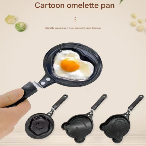 Elosung 5 Piece Mini Egg Pan Set, Shaped Moulds – image 2