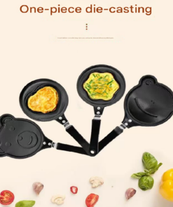 Elosung 5 Piece Mini Egg Pan Set, Shaped Moulds - Image 3