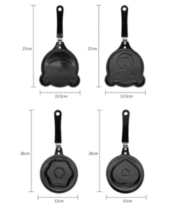 Elosung 5 Piece Mini Egg Pan Set, Shaped Moulds - Image 4