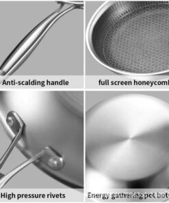 Elosung 28cm Honeycomb Non-Stick Frying Pan - Image 3