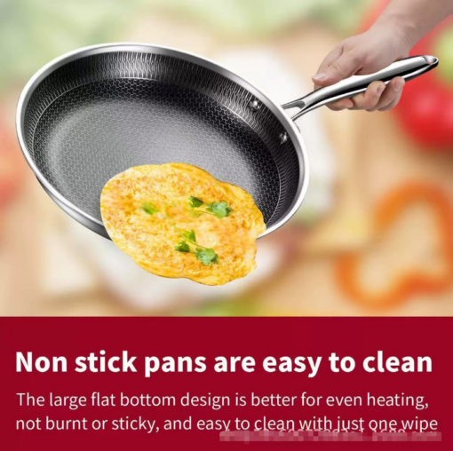 Elosung 28cm Honeycomb Non-Stick Frying Pan – image 4