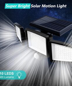 Elosung Solar 210 LED Motion Sensor Wall Light - Image 3