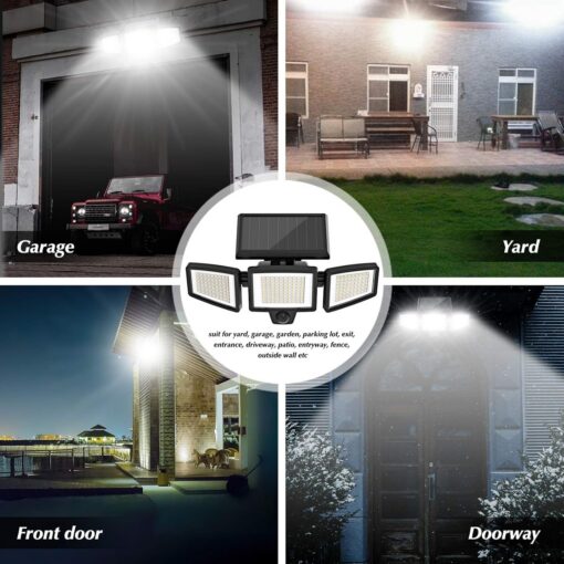 Elosung Solar 210 LED Motion Sensor Wall Light – image 7