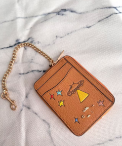 Elosung Mini Zip Card Holder Duo with UFO Print - Image 1