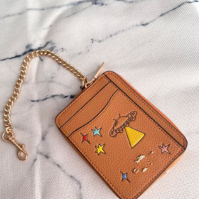 Elosung Mini Zip Card Holder Duo with UFO Print – image 1