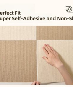 Elosung Self-Adhesive Khaki Carpet Tiles 30cm - Image 3
