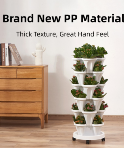 Elosung 3-Tier Strawberry Planter with Wheels - Image 3