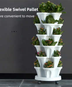 Elosung 3-Tier Strawberry Planter with Wheels - Image 4