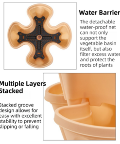 Elosung 3-Tier Strawberry Planter with Wheels - Image 6