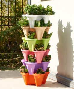 Elosung 3-Tier Strawberry Planter with Wheels - Image 11