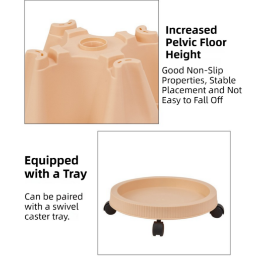 Elosung 3 Tier Planter with Mobile Wheel Tray – image 7