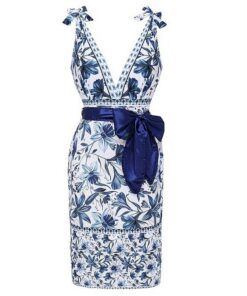 Elosung Floral One-Piece Swimsuit Set with Wrap Skirt - Image 2